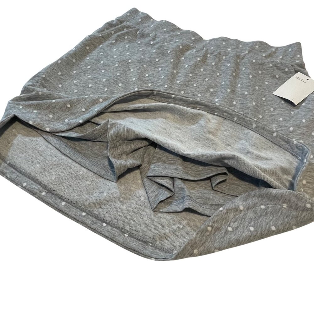 Croft & Barrow Womens Gray Polka Dot Extra Soft Skort - Easy Care & Comfort - Picture 3 of 10